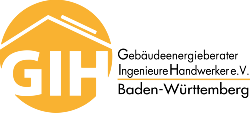 Logo der Gebäudeenergieberater Ingenieure Handwerker e.V. Baden-Württemberg (GIH)