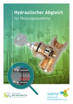Cover einer Broschüre der Sächsischen Energieagentur saena zum hydraulischer Abgleich von Heizungssystemen.