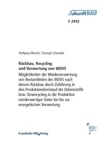 Cover einer Fraunhofer-Studie zum Rückbau, Recycling und Verwertung von Wärmedämmverbundssystemen.