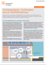 Cover des Merkblatts von Zukunft Altbau zu Schimmel