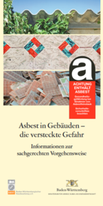 Cover einer Broschüre des Landesumweltministeriums zu Asbest. 
