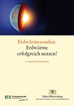 Cover einer Broschüre des Landesumweltministeriums zu Erdwärmesonden.