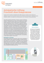 Cover des Merkblatts von Zukunft Altbau zur automatischen Lüftung.