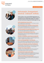 Cover des Merkblatts mit den Angeboten von Zukunft Altbau für Energieberatende.