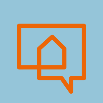 Logo der Sanierungsnavi: orangenes Zukunft Altbau-Logo auf hellblauem Grund. 