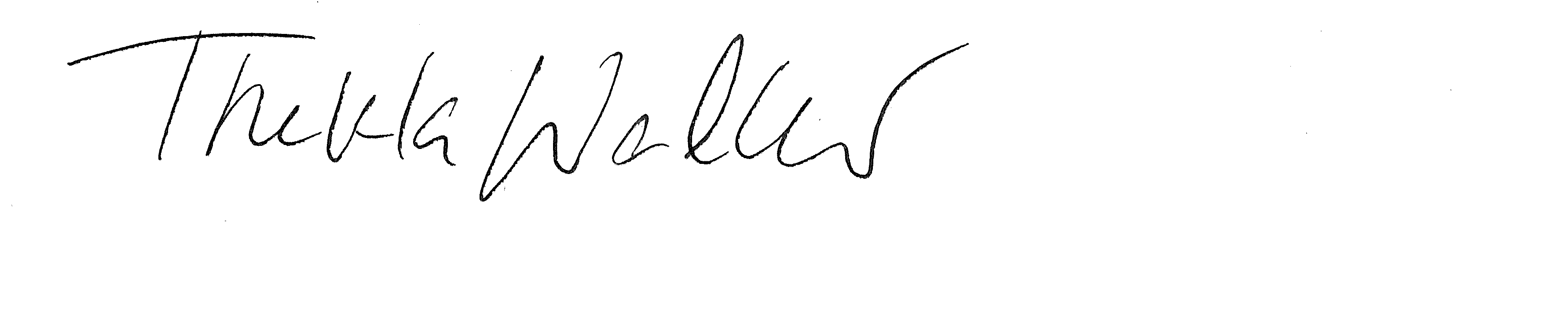 Unterschrift der Ministerin