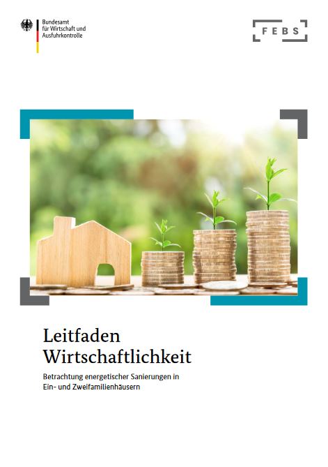 Cover des dena-Leitfadens zur Wirtschaftlichkeit energetischer Sanierungen. 