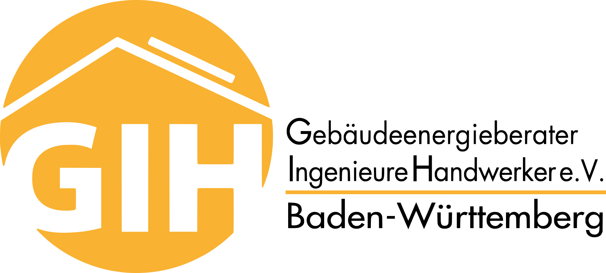 Logo der Gebäudeenergieberater Ingenieure Handwerker e.V. Baden-Württemberg (GIH)